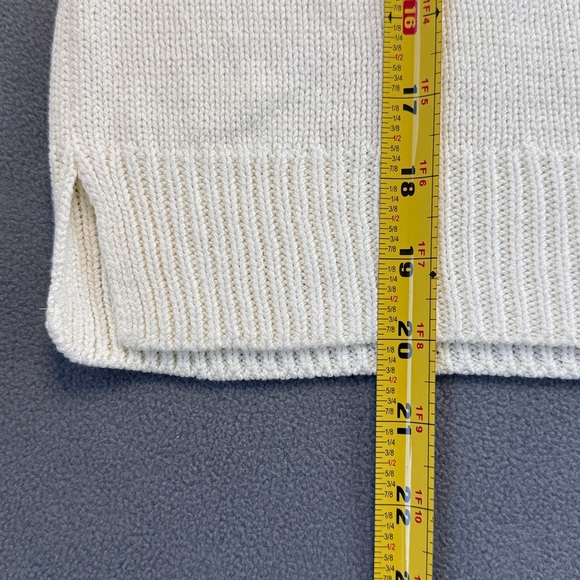 NWT Massimo Dutti Cream Knit Top XS Short Sleeves - Picture 8 of 11